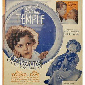 Sheet Music"Goodnight my Love" Shirley Temple Alice Faye Stowaway 1936